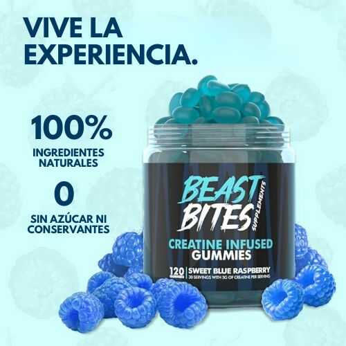 BEAST BITES SUPLEMENTO CREATINA EN GOMITAS