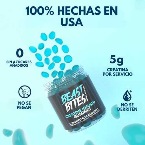 BEAST BITES SUPLEMENTO CREATINA EN GOMITAS